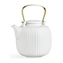 Biały porcelanowy dzbanek do herbaty Kähler Design Hammershoi, 1,2 l