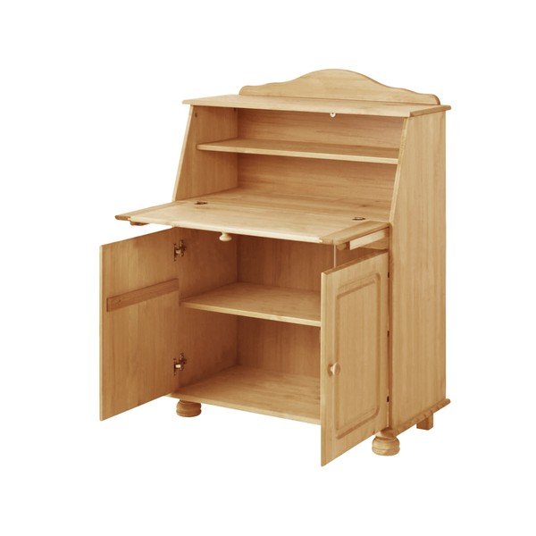 Wysoka komoda z litego drewna sosnowego z sekretarzykiem 107x39 cm Mette – Støraa-image-4