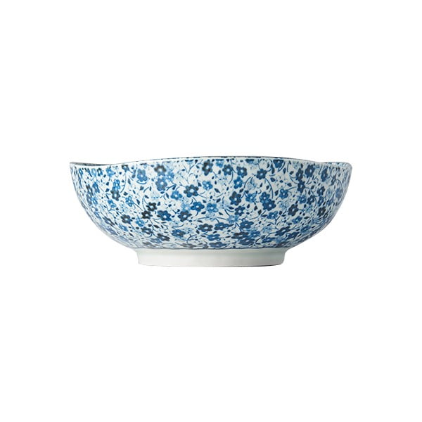 Niebiesko-biała miska ceramiczna MIJ Daisy, ø 17 cm