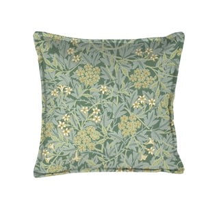 Zielona poduszka dekoracyjna Velvet Atelier Liberty Flower, 45x45 cm