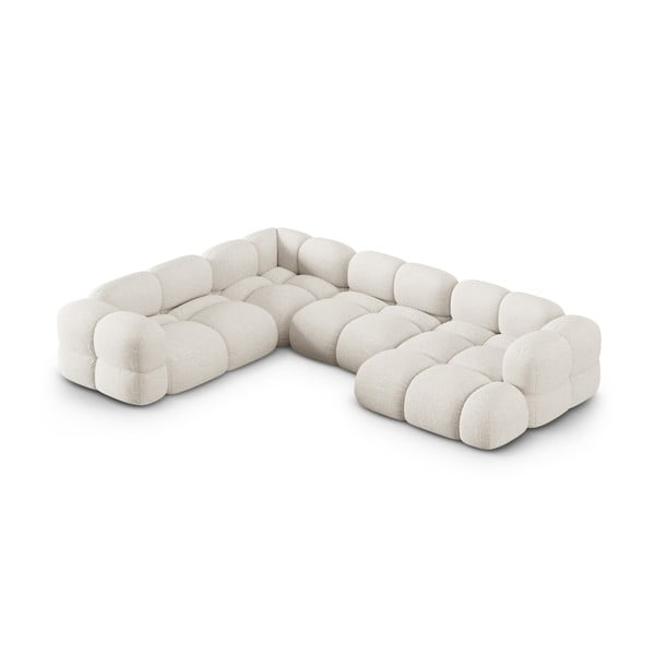 Beżowy narożnik (lewostronny/w kształcie litery U) Loretto – Cosmopolitan Design-image-2