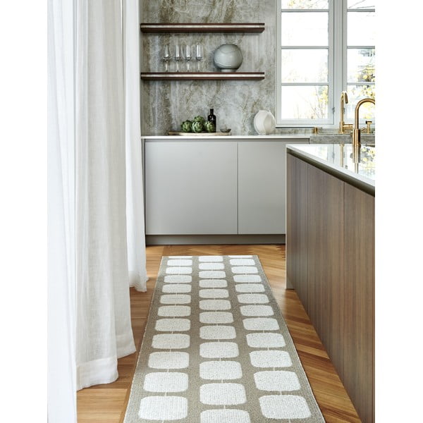 Beżowy chodnik odpowiedni na zewnątrz 70x200 cm Sten Warm Grey – Pappelina-image-3