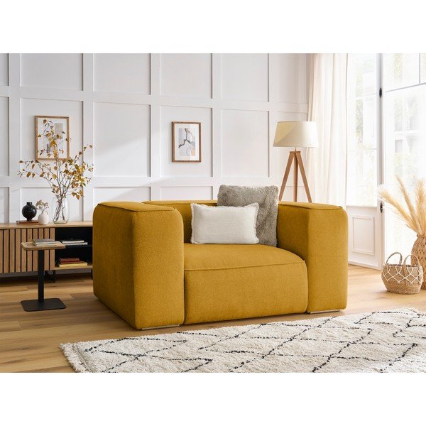 Fotel w kolorze ochry Zephyr – Bobochic Paris-image-1