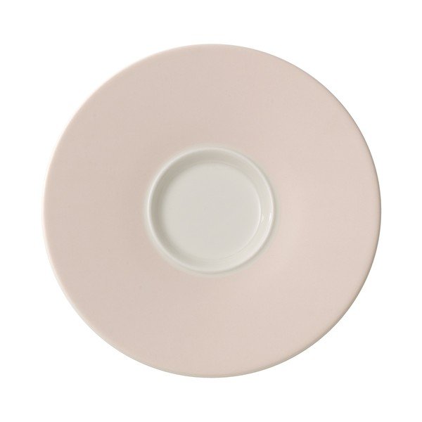Różowy porcelanowy spodek Villeroy & Boch Caffé Club, 17 cm