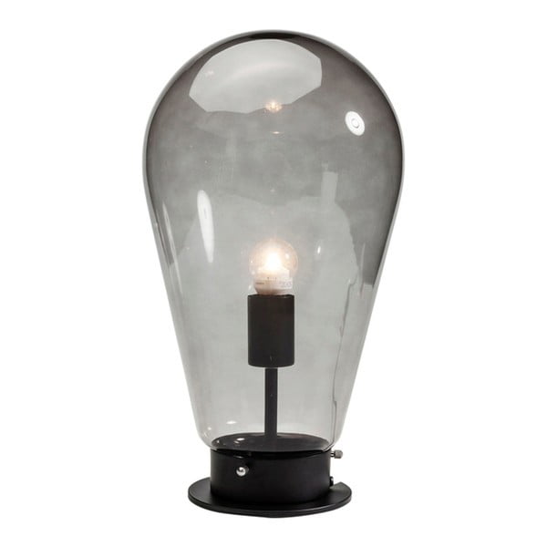 Czarna lampa stołowa Kare Design Bulb