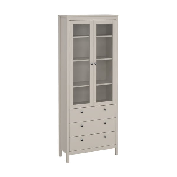 Szarobeżowa witryna 78x199x33 cm Madrid – Tvilum-image-4