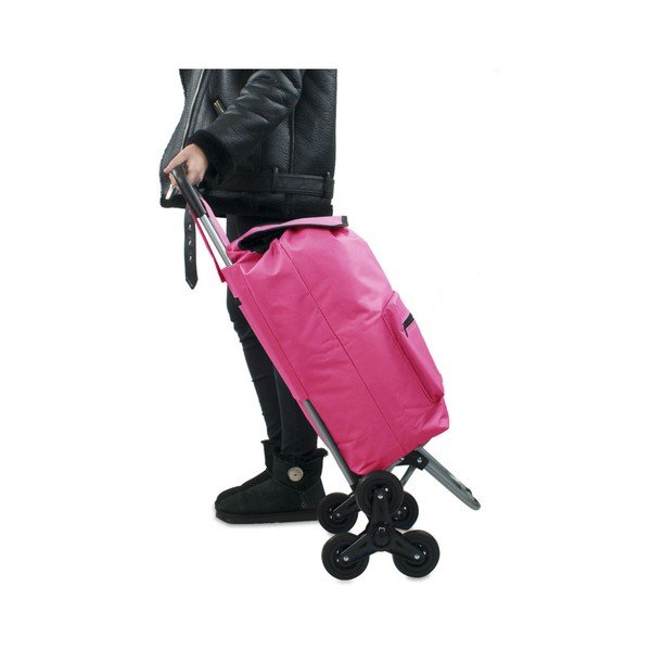 Różowa torba na zakupy na kółkach Hero Atlas, 30 l-image-4