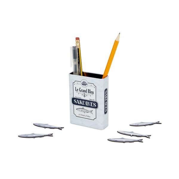 Metalowy kubek na długopisy Sardines – Balvi