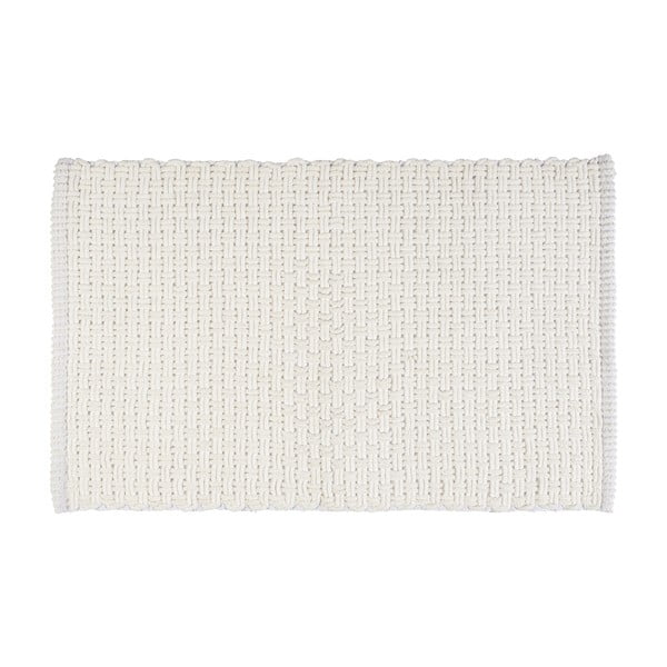 Biały tekstylny dywanik łazienkowy 50x80 cm Ecoli – Wenko