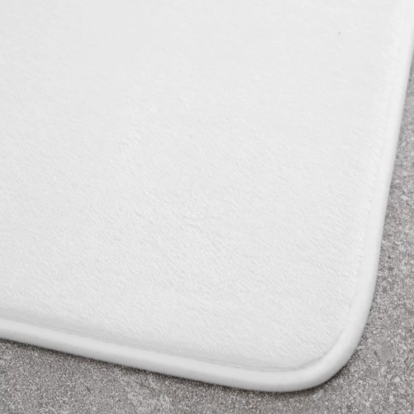 Białe dywaniki łazienkowe do WC z pianki pamięciowej zestaw 2 szt. 50x80 cm Anti-Bacterial – Catherine Lansfield-image-2