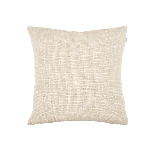Beżowo-biała poduszka bawełniana PT LIVING Mesh, 45x45 cm