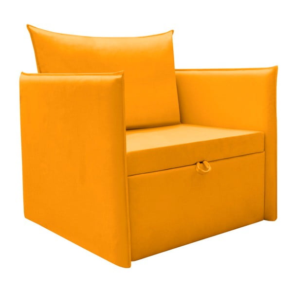 Żółty fotel rozkładany 13Casa Furby Plus