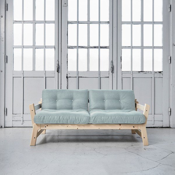 Sofa rozkładana Karup Step Natural/Sky Blue-image-1