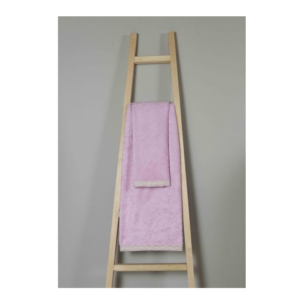 Komplet 2 jasnofioletowych ręczników z bawełny i bambusu My Home Plus Relax