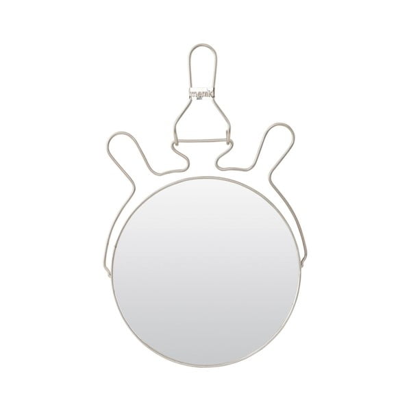 Srebrne lusterko kosmetyczne Meraki, ⌀ 15 cm