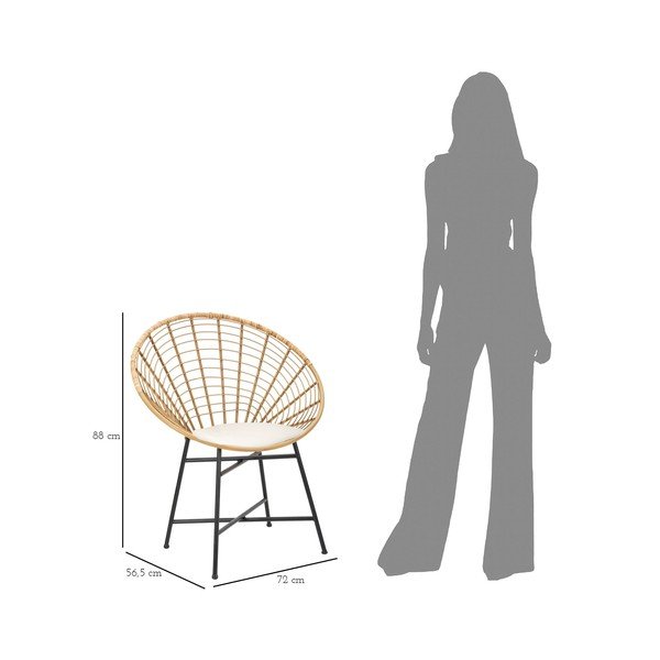 Naturalne metalowe krzesło Panama – Mauro Ferretti-image-3