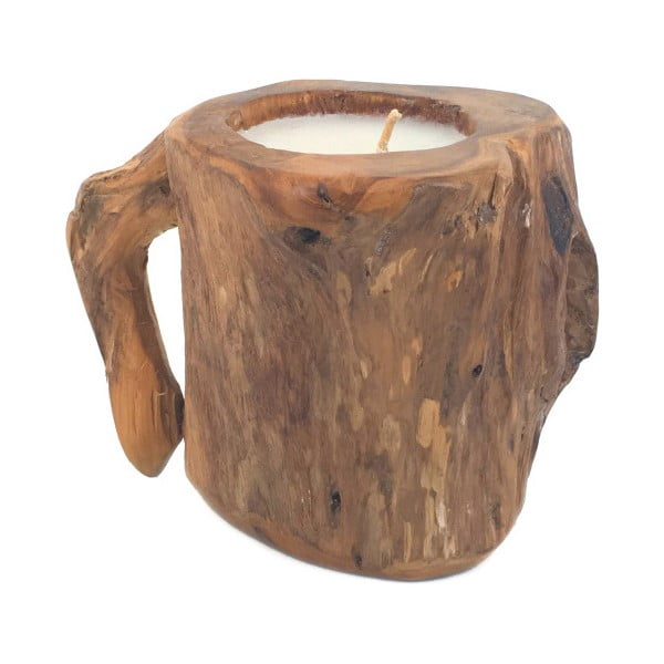Drewniany świecznik Moycor Erosi Mug, 15 cm