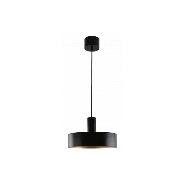 Czarna lampa wisząca z metalowym kloszem ø 30 cm Selvia II – GTV