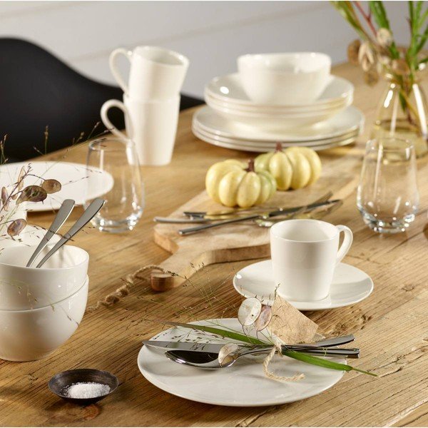 Biały porcelanowy talerz na sałatkę Like by Villeroy & Boch Group White, 21 cm-image-1