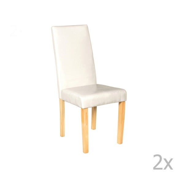 Zestaw 2 białych krzeseł Crido Consulting Eco