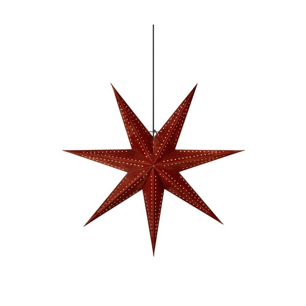 Czerwona dekoracja świetlna ze świątecznym motywem ø 75 cm Embla – Markslöjd
