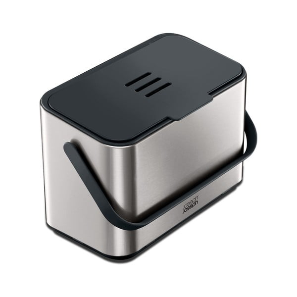 Pojemnik na odpadki organiczne w kolorze srebra 4 l Collect – Joseph Joseph-image-3