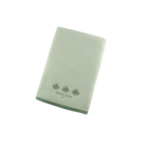 Zielony ręcznik kąpielowy Marie Claire Shimmer, 70x140 cm