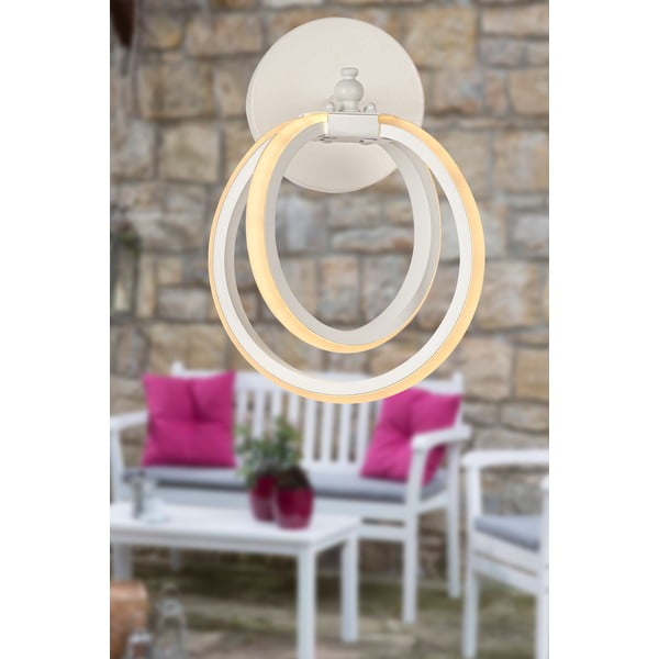 Biały metalowy kinkiet LED Sezen – Squid Lighting-image-1