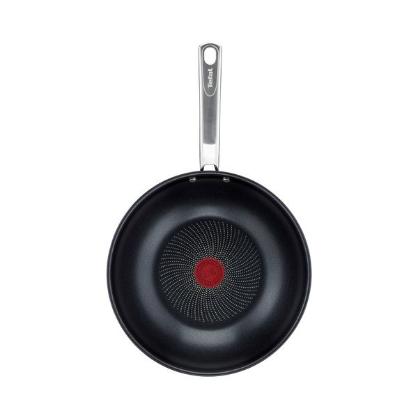 Patelnia z powłoką nieprzywierającą wok ze stali nierdzewnej ø 28 cm Intuition B8171944 – Tefal-image-3