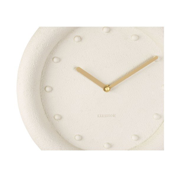 Kremowy zegar ścienny Karlsson Petra, ø 30 cm-image-1