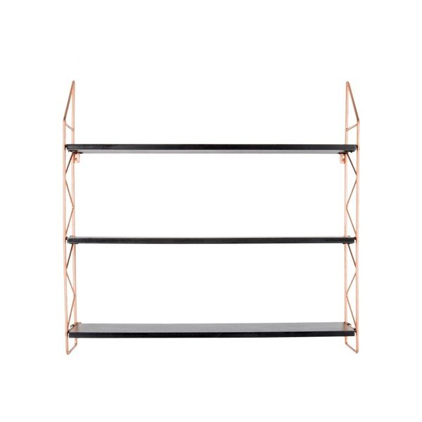 Półka z konstrukcją w miedzianej barwie PT LIVING Zig Zag-image-1