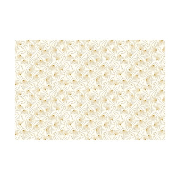 Biało-żółta dekoracyjna tapeta na meble Ambiance Hexoka-image-1