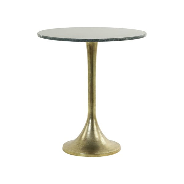 Okrągły stolik z blatem w dekorze marmuru ø 48 cm Rickerd – Light & Living