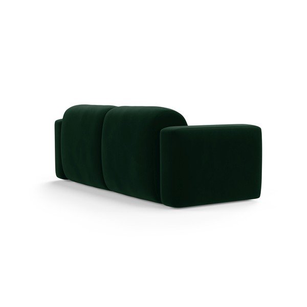 Ciemnozielona aksamitna sofa 220 cm Strino – Cosmopolitan Design-image-2