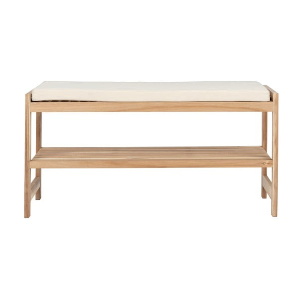 Naturalna szafka na buty z litego drewna akacjowego z siedziskiem Acina – Wenko-image-3