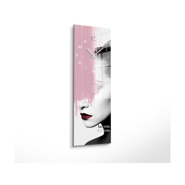 Szklany zegar ścienny Be you – Styler-image-2