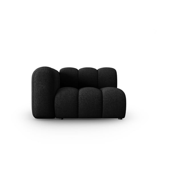 Czarnoantracytowy moduł sofy (lewostronny) Lupine – Micadoni Home