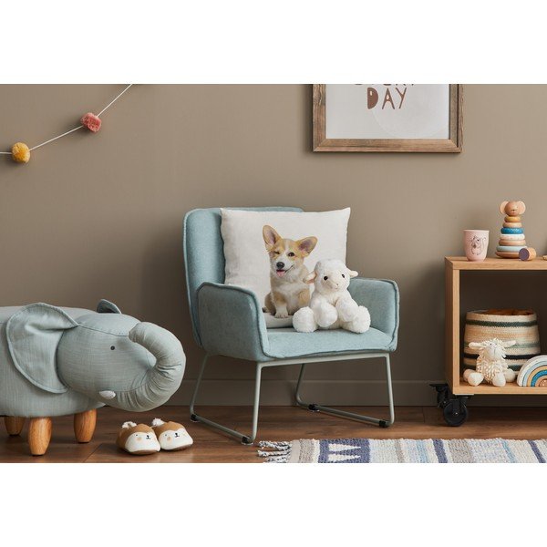 Poduszka dziecięca z satyny bawełnianej 45x45 cm The Cutest Ones – Butter Kings-image-1