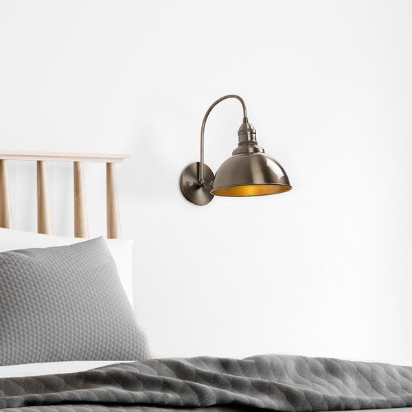 Kinkiet w kolorze mosiądzu ø 21 cm Varzan – Opviq lights-image-2
