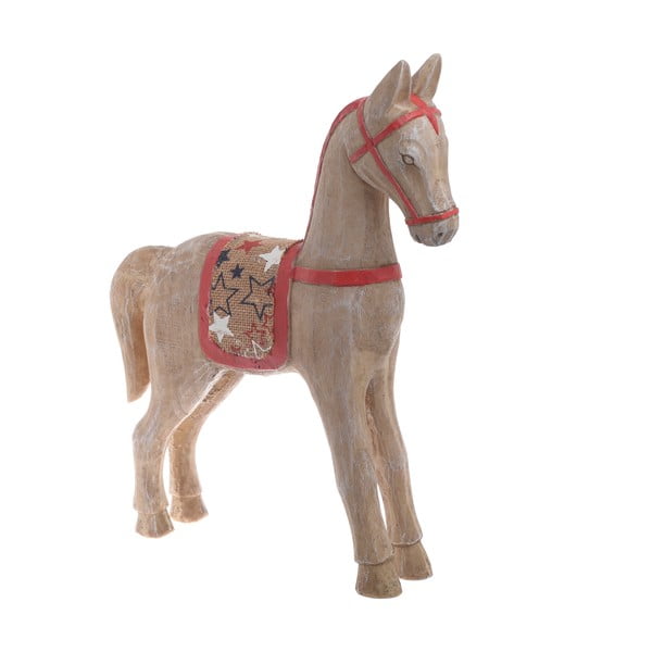 Świąteczna dekoracja drewniana w kształcie konia InArt Mollie