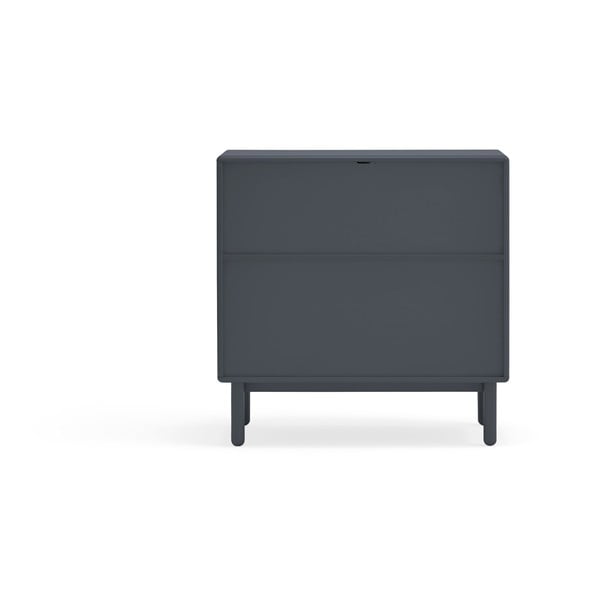 Ciemnoszara niska komoda 90x90 cm Corvo – Teulat-image-3