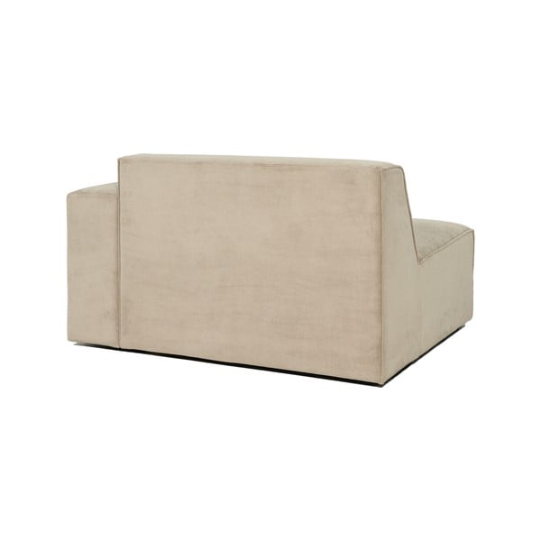 Beżowy końcowy moduł sztruksowej sofy Scandic Sting, 124 cm, prawostronny-image-3