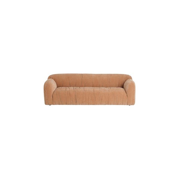 Szarobeżowa sofa z tkaniny szenilowej 221 cm Elvisa – Ellos Home-image-2