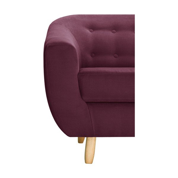 Bordowy fotel Jalouse Maison Vicky-image-4
