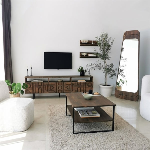 Brązowy stolik 60x85 cm Neta – Neostill-image-2