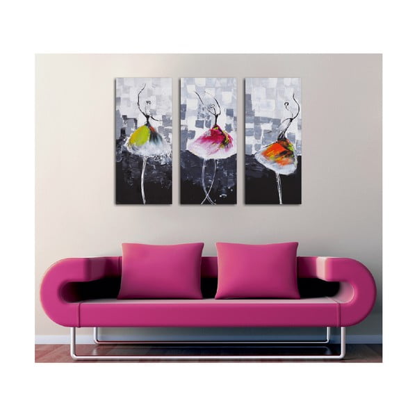 3-częściowy obraz na płótnie Dancers-image-2