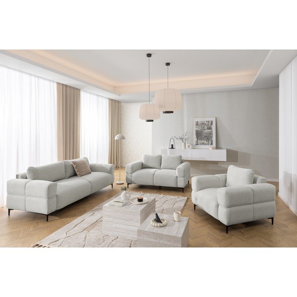 Jasnoszara sofa 217 cm Helio – Ropez-image-1