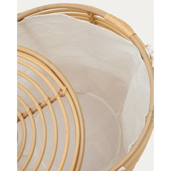 Rattanowy kosz na pranie w naturalnym kolorze Liora – Kave Home-image-3