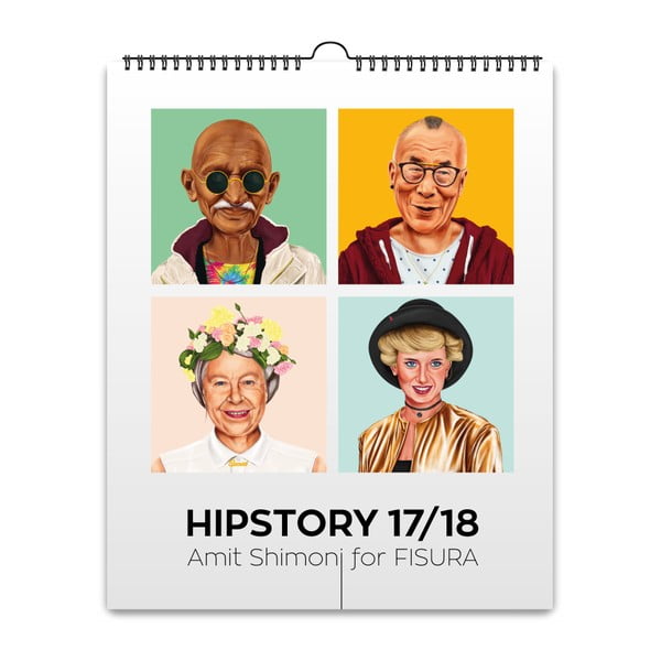 Kalendarz wiszący Fisura Hipstory