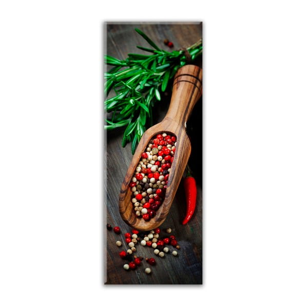 Obraz Styler Glasspik Kitchen Pepper Spoon, 30x80 cm
